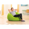 Надувное кресло INTEX 68569, флок, 107×104×69 см, жёлтый